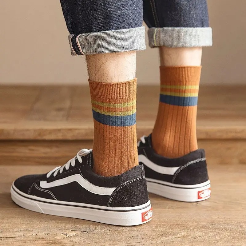 Men’s Korean Style Cotton Socks - Image 2