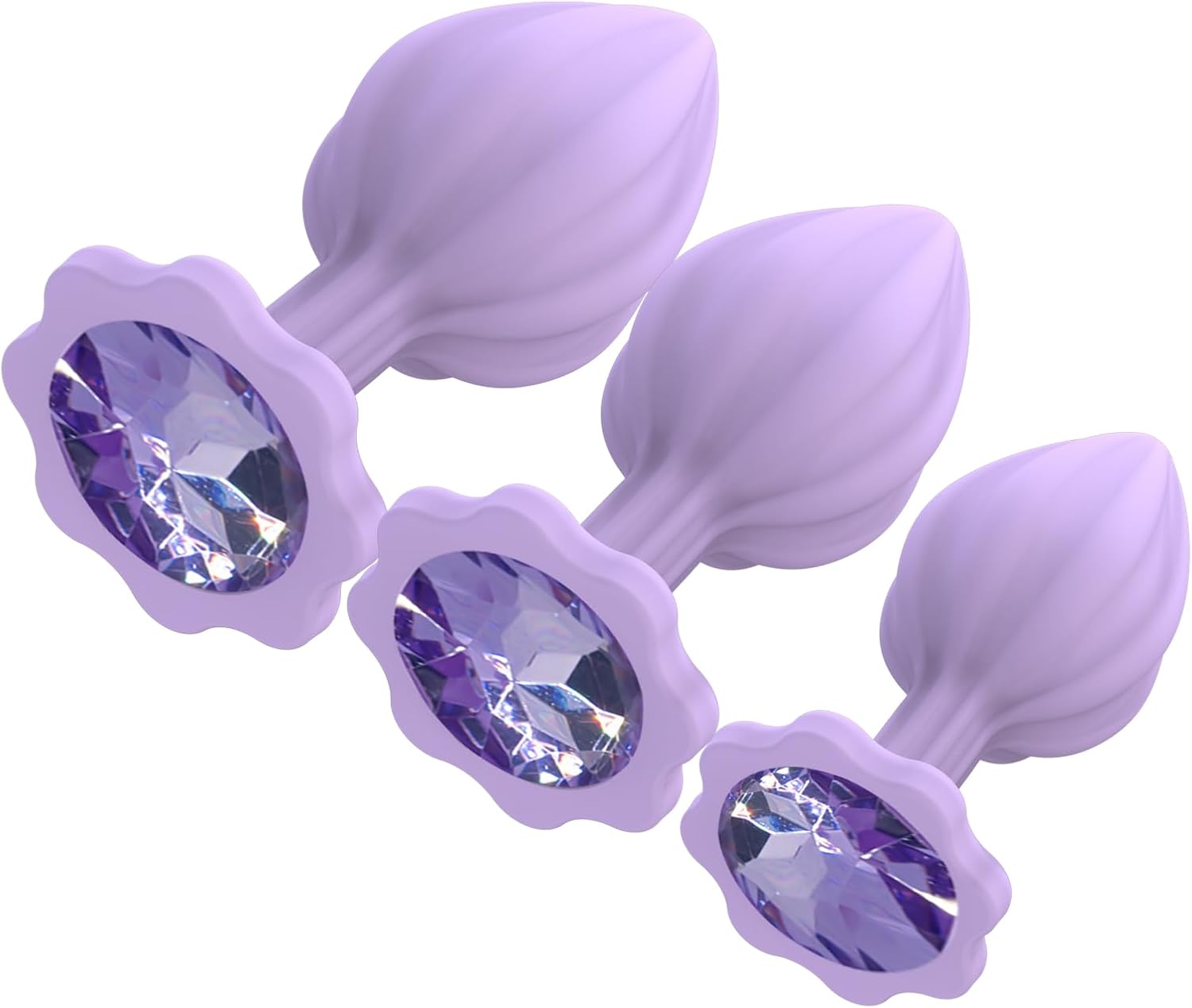 3pcs jewelry silicone butt plug 3pcs jewelry silicone butt plug