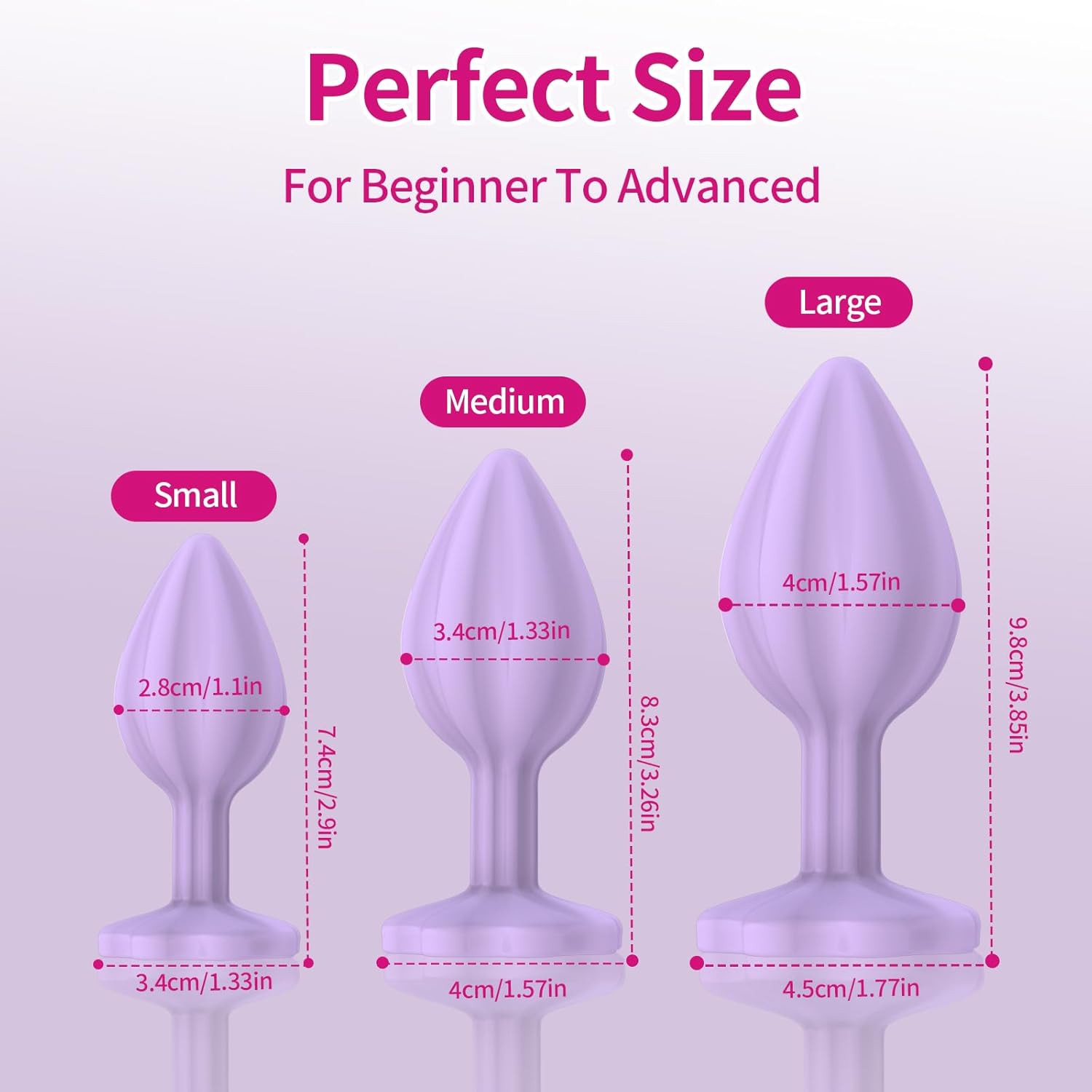 3pcs jewelry silicone butt plug 3pcs jewelry silicone butt plug